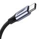 2. Ugreen CM556-Kabel mit USB-C- und DisplayPort 8K-Anschlüssen, 3 m lang – Grau