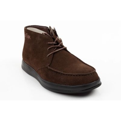 2. Elegante braune Leder-Ankle-Boots von Lee Cooper für Herren mit Reißverschluss