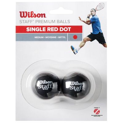 Wilson Staff Squashball mit rotem Punkt WRT617700