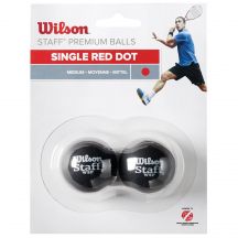 Wilson Staff Squashball mit rotem Punkt WRT617700