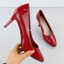 Damen-Pumps aus Lackleder, rot, Sergio Leone 1336