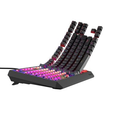 26. GENESIS THOR 230 TKL RGB MECHANISCHE GAMING-TASTATUR OUTEMU ROT SCHWARZ HOT SWAP
