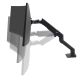 3. Ergotron HX Tischmonitorarm mit HD-Schwenkfunktion, mattschwarz