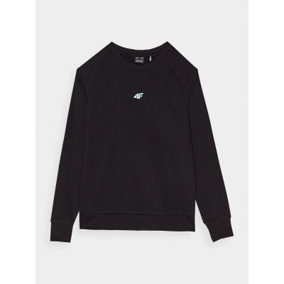 6. Mädchen-Sweatshirt aus Bio-Baumwolle, ohne Reißverschluss, ohne Kapuze, 4F Junior