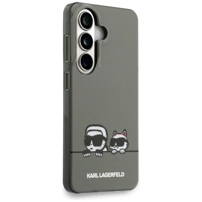 4. Karl Lagerfeld IML Peekaboo Karl&Choupette MagSafe Hülle für Samsung Galaxy S26 - Schwarz