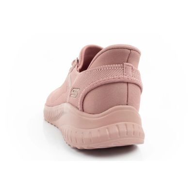 5. Skechers Bobs Squad-Chaos bequeme Damen SLIP-INS Sportschuhe rosa
