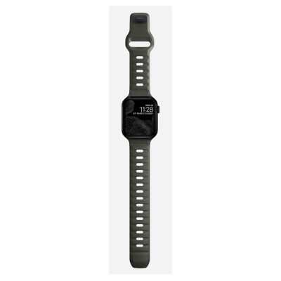 5. NOMAD Sportarmband - Armband für Apple Watch 46 mm/49 mm mit FKM (aschgrün)