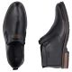 5. Schwarze Herren-Ankle-Boots aus Leder mit Reißverschluss, Rieker 14656-00