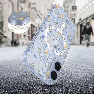 2. Tech-Protect FlexAir MagSafe Case für iPhone 17 – Gänseblümchen mit Blättern