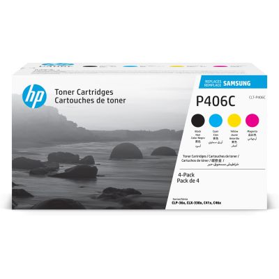 2. Samsung HP CLT-P406C 4er-Pack Original-Tonerkartuschen in Cyan, Magenta, Gelb und Schwarz