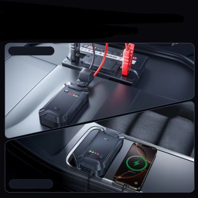 7. Starthilfegerät Baseus PrimeTrip VJ1 12000mAh - schwarz