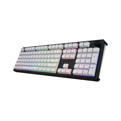 3. HATOR Skyfall Wireless 100 Gaming-Tastatur USB + RF Wireless + Bluetooth QWERTZ US Englisch Schwarz, Weiß
