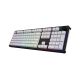 3. HATOR Skyfall Wireless 100 Gaming-Tastatur USB + RF Wireless + Bluetooth QWERTZ US Englisch Schwarz, Weiß