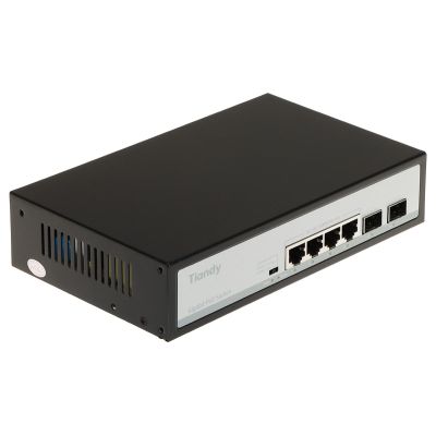 PoE-Switch TC-P3S06 SPEC:H/0402/AT/60 4-Port SFP TIANDY