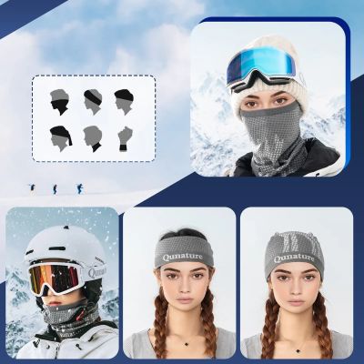 3. Qunature 11230014001 Skischal, Sport-Bandana, Einheitsgröße - Grau