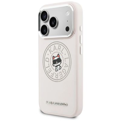 2. Karl Lagerfeld Point & Choupette Sketch MagSafe Hülle für iPhone 17 Pro Max – Pink
