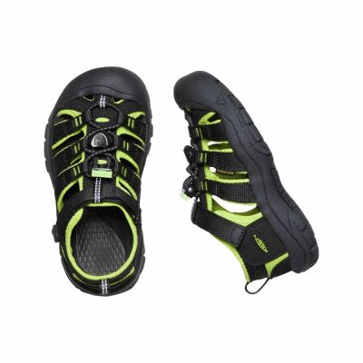 2. Keen Newport H2 Schwarz/Lime Green Kinder Sommer Wandersandalen (1009942)