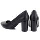 5. Schwarze Damenpumps von Sergio Leone, Modell PB131, mit Blockabsatz