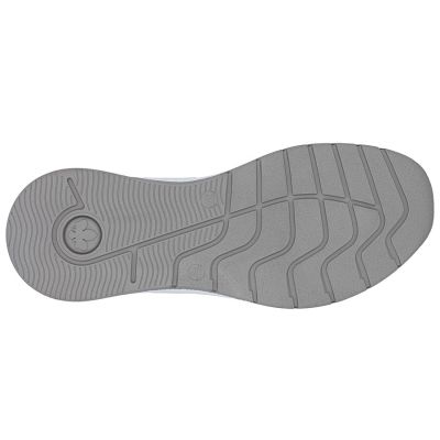 5. Weiße Damen-Lederschuhe, Sneaker, Rieker N6508-80