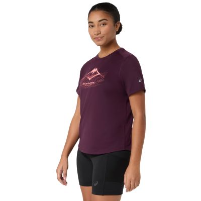 2. ASICS Fujitrail Logo SS Top 2012D432-501 Bordeauxrot L
