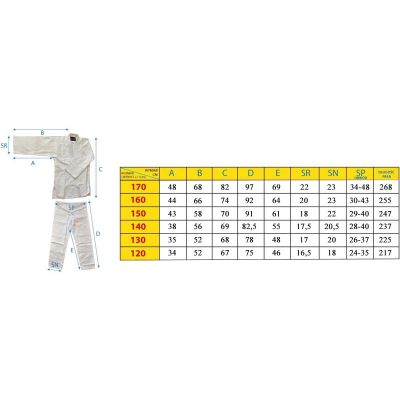 9. ENERO JUDO AIKIDO KIMONO 160CM BLAU