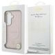 8. Guess Saffiano Peony Embossed Ring MagSafe Hülle für Samsung Galaxy S26 - Rosa