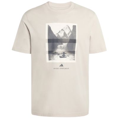 2. adidas Herren Outdoor Kajak Grafik T-Shirt beige KB2541