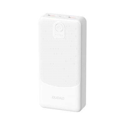 Dudao K10Pro Powerbank 2,4 A 20000 mAh 2 x USB-A - Weiß