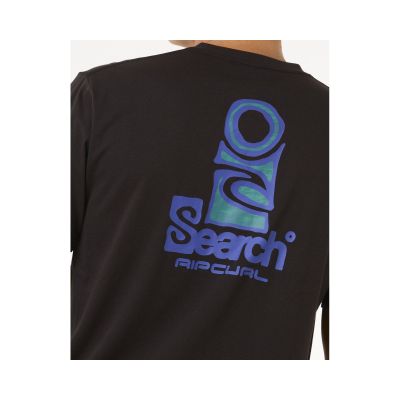 3. RIP CURL Vaporcool Search Stack Tee Schwarz