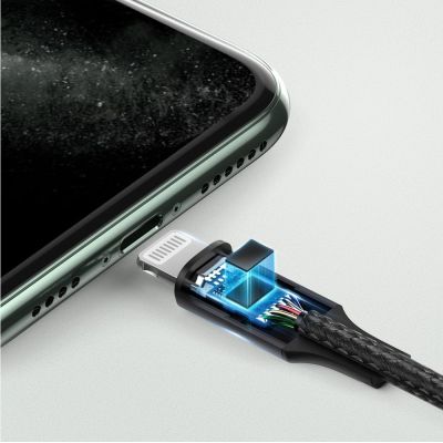 4. Ugreen Kabel AUX MFI Lightning Audiokabel - 3,5 mm Miniklinke 1 m grau (70509)