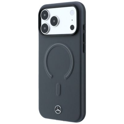 2. Mercedes Leder 3D MagSafe Hülle für iPhone 18 Pro / 17 Pro – Anthrazit
