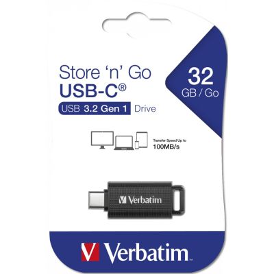 11. Verbatim Store 'n' Go USB-Stick 128 GB USB Typ-C 3.2 Gen 1 (3.1 Gen 1) Schwarz