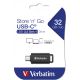 11. Verbatim Store 'n' Go USB-Stick 128 GB USB Typ-C 3.2 Gen 1 (3.1 Gen 1) Schwarz
