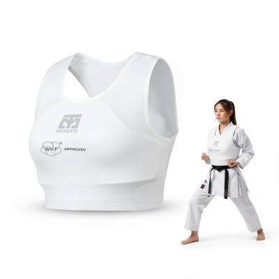 Elastisches WKF-Karate-Schutzoberteil für Damen | MOOTO