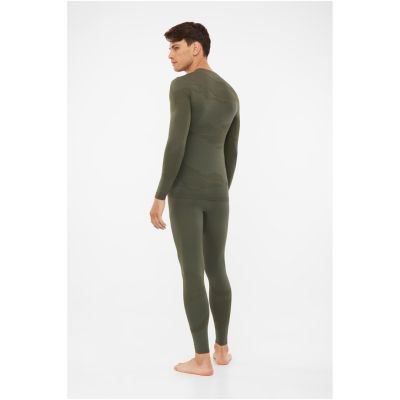 3. VIKING Gasher Man Set Merino Herrenunterwäsche Größe L khaki