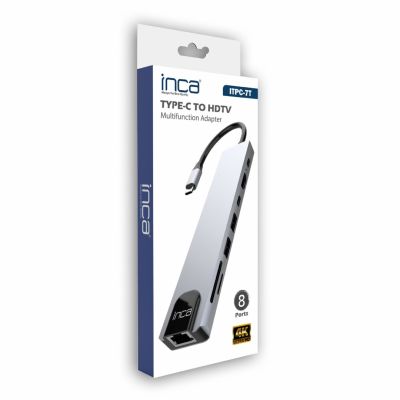 7. Inca ITPC-7T USB-Typ-C-Hubs und -Konzentratoren 1000 Mbit/s Aluminium