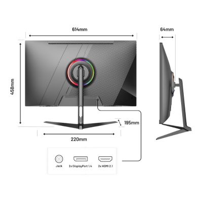 8. JAPANNEXT 68,5 cm JN-I270UHD16FHD32 Monitor 16:9 HDMI/DP FHD