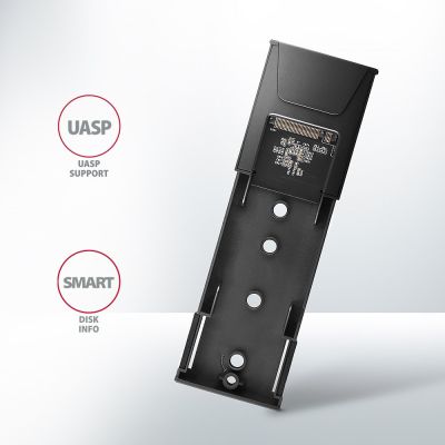 8. Axagon EEM2-GTS2 SSD-Festplattengehäuse Schwarz M.2