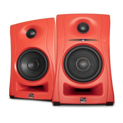 37. KALI AUDIOLP-UNF-R – Paar Bluetooth-Monitorlautsprecher. Multimedia-Lautsprecher, rot.