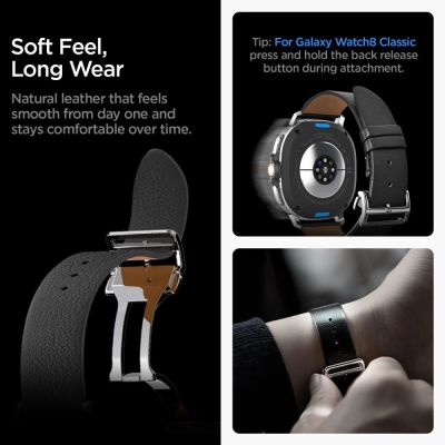 10. Spigen Enzo Armband für Samsung Galaxy Watch 40/44/46 mm - Schwarz