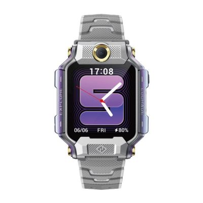 imoo Watch Phone X10 4,06 cm (1,6") AMOLED 45 mm Digital 320 x 360 px Touchscreen Grau Wi-Fi GPS