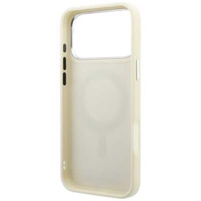7. Karl Lagerfeld Ring Stand 360 Saffiano Classic Logo MagSafe Hülle für iPhone 18 Pro Max / 17 Pro Max - Beige