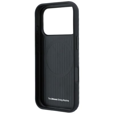 7. BMW M Carbon Metal Logo MagSafe Hülle für iPhone 17 Pro Max / 18 Pro Max - Schwarz