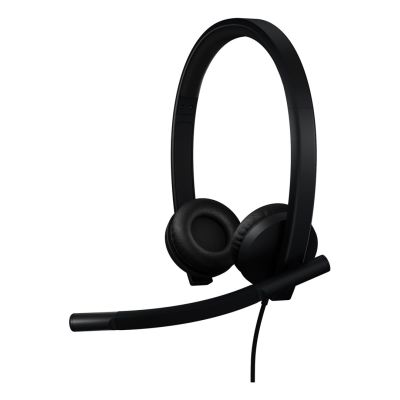 Logitech H570E Kabelgebundenes Headset mit Kopfbügel, Büro/Callcenter, USB Typ-C, Schwarz
