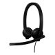 Logitech H570E Kabelgebundenes Headset mit Kopfbügel, Büro/Callcenter, USB Typ-C, Schwarz