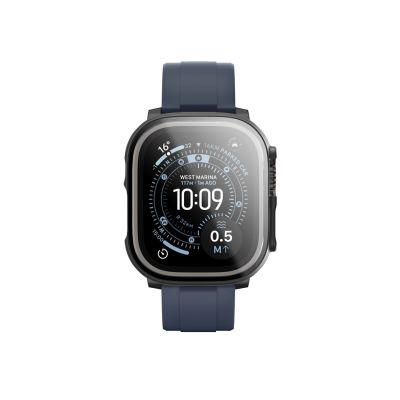 3. AmazingThing Radix Displayschutzfolie aus Glas mit Hülle für Apple Watch Ultra 3 49 mm – Schwarz