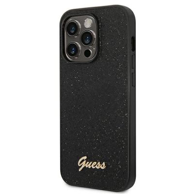 2. Guess Glitter Script Case für iPhone 14 Pro - Schwarz