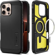 Spigen Tough Armor MagSafe Hülle mit Ständer für iPhone 16 Pro – Schwarz