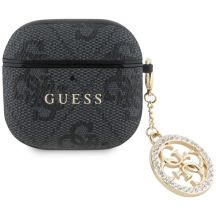 Guess 4G Strass Charm Case für AirPods 4 - Schwarz