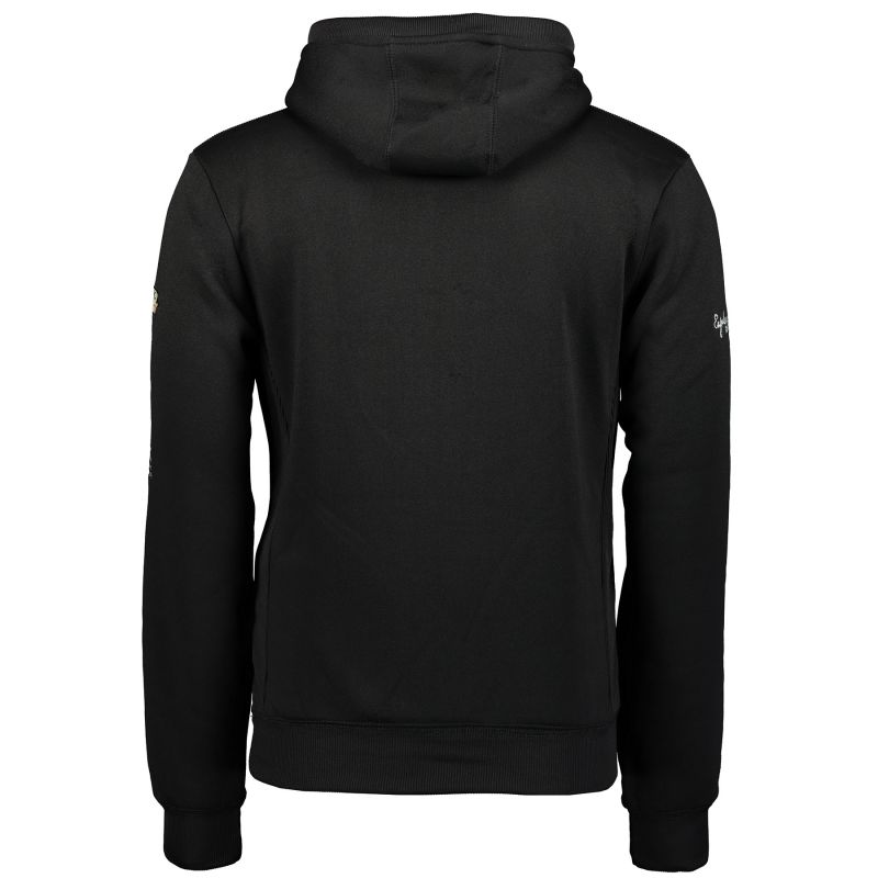 2. Herren-Sportpullover Geographical Norway GYMCLASS BLACK DB MEN 100 mit Kapuze, schwarz (WU4185H-GN-BLACK)